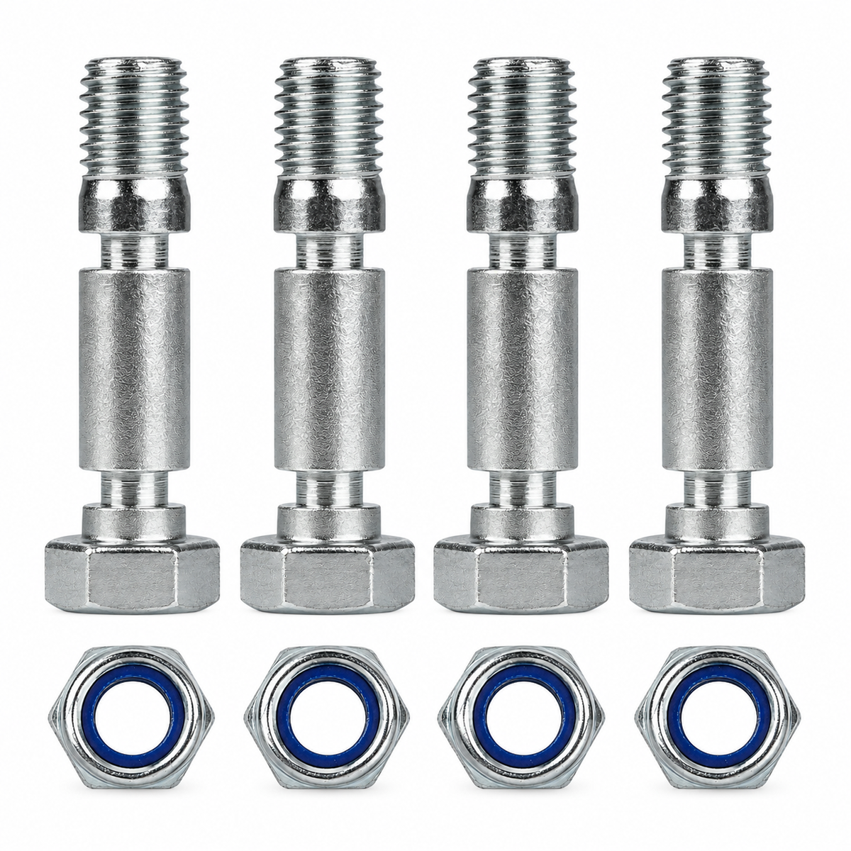 4-Pack Shear Pin & Nut Set for Briggs & Stratton 707555 Snow Blowers