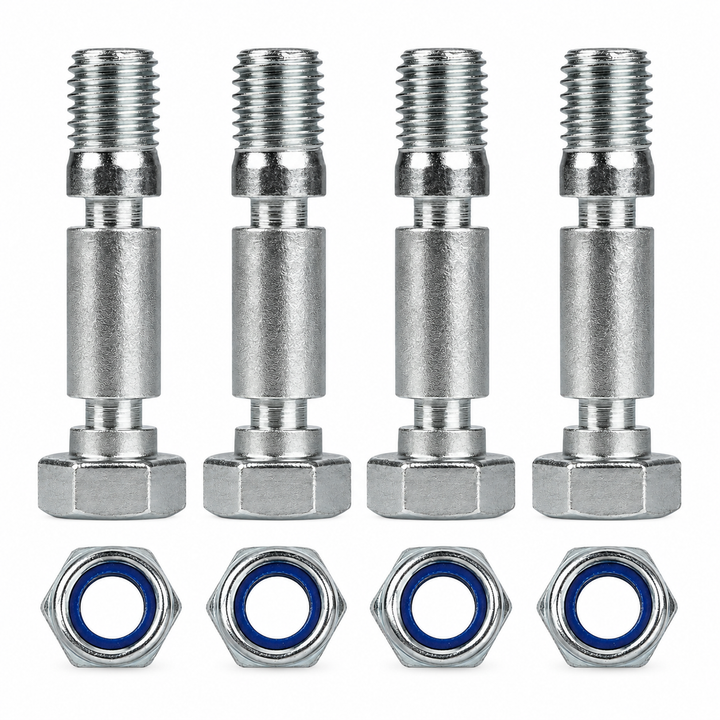 4-Pack Shear Pin & Nut Set for Briggs & Stratton 707555 Snow Blowers