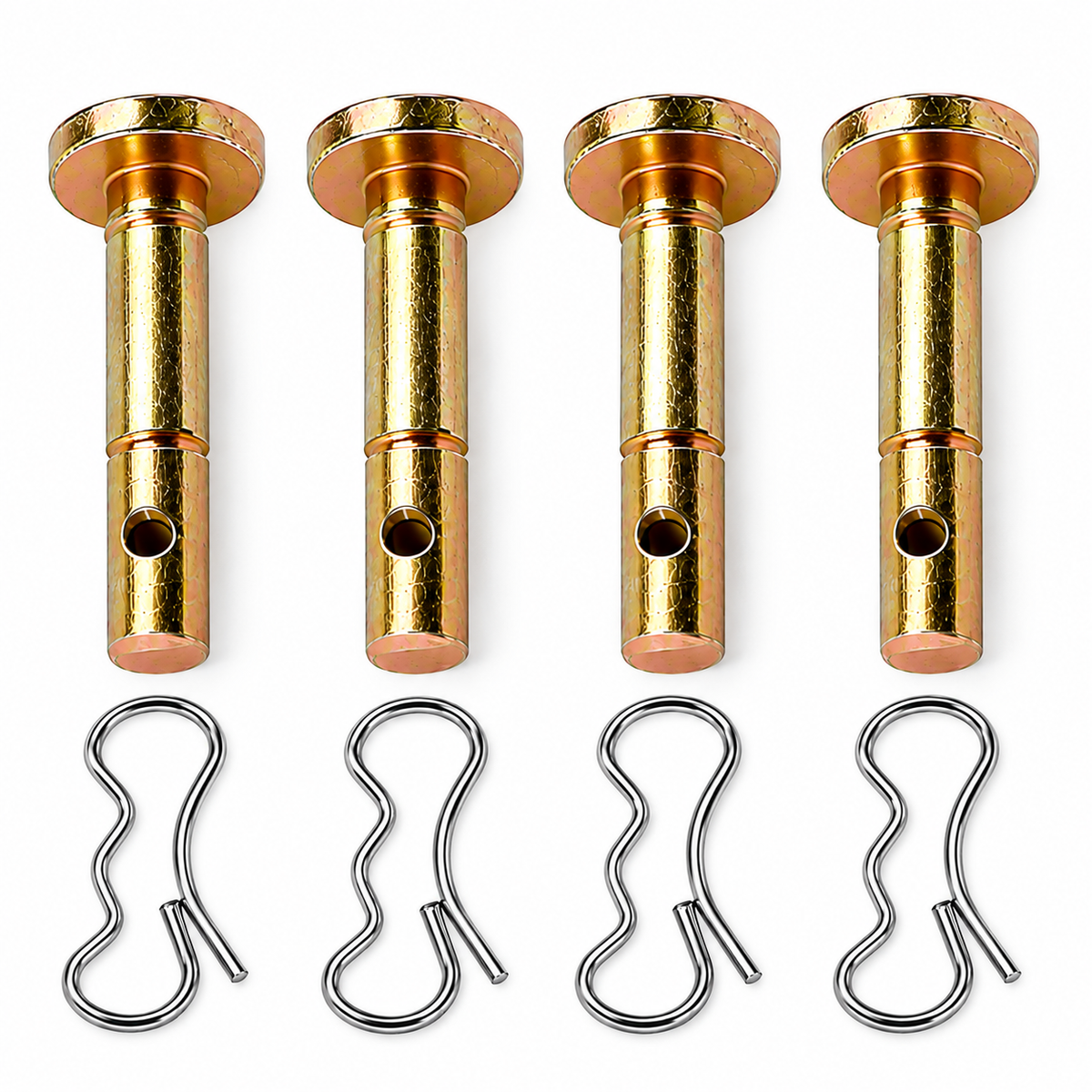 4-Pack Shear Pin & Clip Set 738-04124A 714-04040 for MTD Snow Blowers